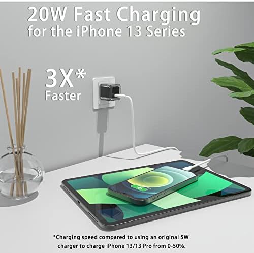 20 W USB C Fast Charger Block for i Phone 16/15/14/13 Series – Compact PD 3.0 Wall Adapter with No Cord Design for Ultimate Portability and Rapid Charging Efficiency