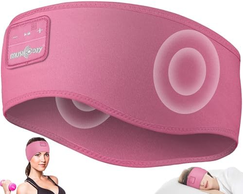 MUSICOZY Bluetooth 5.4 Sleep Headband Headphones – Ultimate Wireless Comfort for Sleep, Workouts, and Travel – The Perfect Gift for Active Lifestyles with Rapid Pairing and Sweatproof Design
