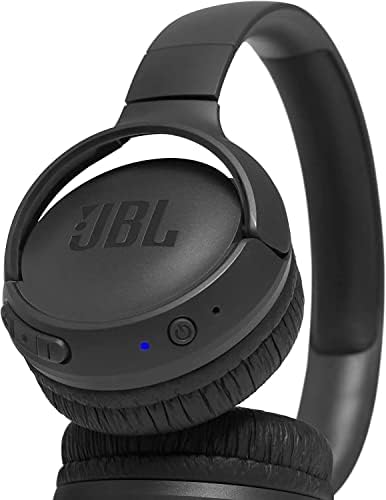 JBL Tune 500 BT Wireless On-Ear Bluetooth Headphones – Premium Comfort with Pure Bass Sound, Extended 16-Hour Battery Life, Lightweight Design, Includes 5 ft Charging Cable & Velvet Pouch for Commuters and Music Lovers