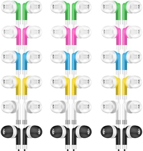 Transform Your Classroom Experience with 100-Pack Colorful Kids Earbuds – Durable Wired Headphones for Students – Perfect for Chromebooks, Laptops, and PCs – Comfortable In-Ear Design for Enhanced Learning and Engagement