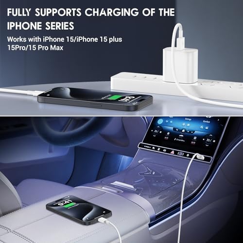 Car Carplay Cable for iPhone 15/16 Car Charger Cable,4Pack USB A to USB C for Carplay USB C Cord,iPhone 16/15/Plus/Pro Max,iPad Pro 12.9/11,Air 5th/4th Gen,Mini 6th Gen/Car Charging Cable 3FT – Enhanced Compatibility and Speed
