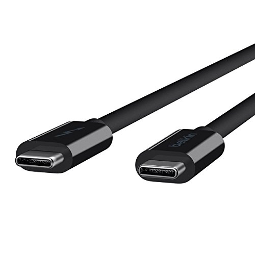 Belkin Thunderbolt 3 USB-C to USB-C 3.3 ft Cable – Ultra-Fast 20 Gbps Data Transfer & 10 Gbps for USB 3.1 Devices – Perfect for 4 K Ultra HD Displays – Durable Design for Enhanced Compatibility & Power Delivery – Essential Accessory for Professionals & Tech Enthusiasts