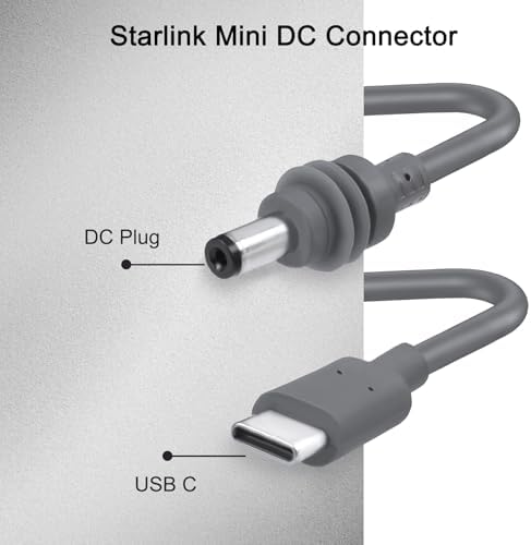 Ultimate 3-in-1 DC Charging Cable for Starlink Mini – 18 FT Extra Long Power Cord with Barrel Plug, USB-C & DC Connectivity – Superior Durability, Enhanced Charging Speed & Outdoor Compatibility for All Your Devices
