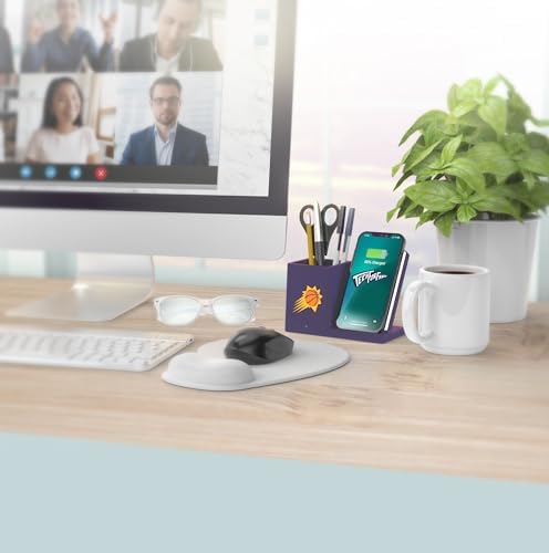 SOAR Smart Wireless Charger & Stylish Desktop Organizer – Fast 10 W Charging for Qi-Enabled Devices, Clutter-Free Workspace Solution with Built-in Storage and Safety Features