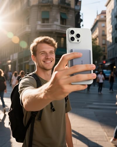 Baseus Picogo Mag Safe Ultra-Slim 10,000 m Ah Fast-Charging Power Bank for i Phone 12-16 Series – 15 W Qi2 Certified Wireless Charger with USB-C Cable for Seamless On-the-Go Energy Solutions