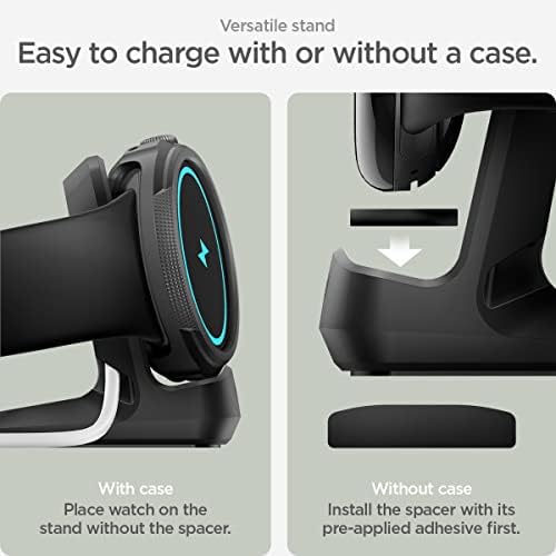Spigen S354 Charger Stand for Google Pixel Watch – Durable TPU Design with Non-Slip Base for Secure Charging (Not Compatible with Pixel Watch 2,3) – Sleek, Compact Docking Solution for Smartwatch Accessories – Enhance Charging Efficiency and Style