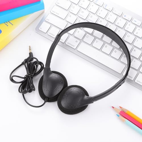 Bulk Classroom Headphones for Kids – Premium 25-Pack Wired On-Ear Headsets with Crystal Clear Sound, 3.5 mm Jack for Seamless Learning | Lightweight, Durable Design for Engaging Educational Experiences