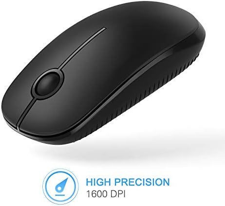 Sleek Vssoplor Wireless Mouse – Ultra-Slim Silent Optical Companion for Laptops & PCs | 2.4 GHz Nano Receiver, Perfect for Quiet Workspaces & Travel | Enhanced Compatibility for Windows, Mac & Linux