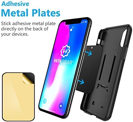 Wix Gear Magnetic Dashboard Mount – Ultra-Secure Stick-On Car Holder for Smartphones & Mini Tablets with Swift-Snap Technology for Effortless One-Hand Operation, Enhanced Stability & Versatile Compatibility for Safe Driving Experience