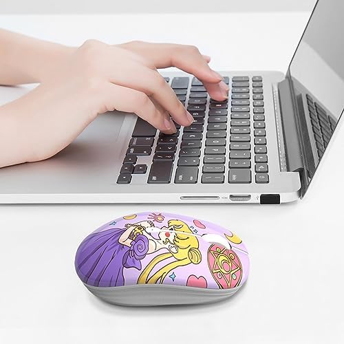 Ultra-Quiet Wireless Mouse with Nano Receiver – Perfect for PC, Laptop & Mac Book | Portable Optical Mice for Effortless Navigation | Ergonomic Design for Comfort & Productivity | Ideal for Mobile Professionals & Students