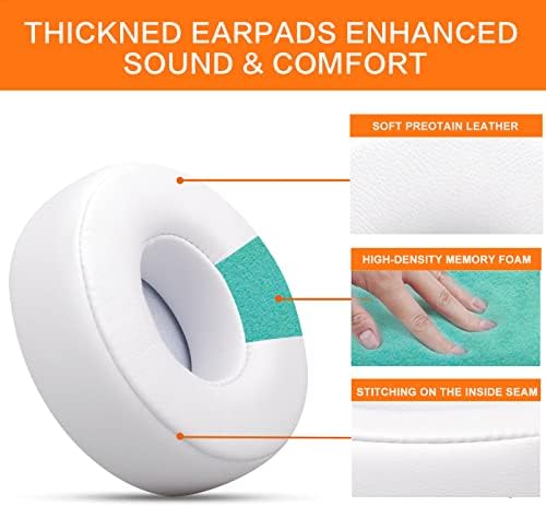 Upgrade Your Beats Solo 2 & 3 Experience with GVOEARS Premium Thicker Memory Foam Ear Pads – Exceptional Comfort & Noise Isolation, Durable 3 M Adhesive for Secure Fit, Stylish Grey Cushions for Enhanced Audio Performance and Long-Lasting Use – Perfect Headphone Accessories for Wireless & Wired Models