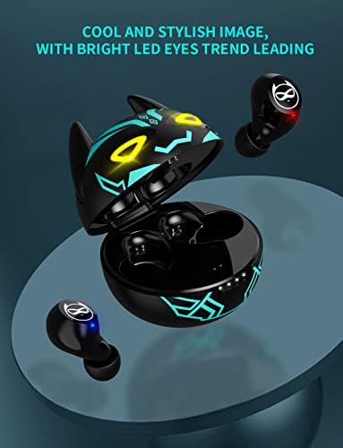 Charming Bluetooth Earbuds for Kids – Waterproof Noise-Cancelling In-Ear Headphones with Adorable Pig and Cat Designs – Comfortable Stereo Sound Perfect for Young Music Lovers and Learning – Durable, Easy-to-Clean Wireless Headset with Broad Device Compatibility – Engage Your Child’s Audio Experience with Fun and Functionality