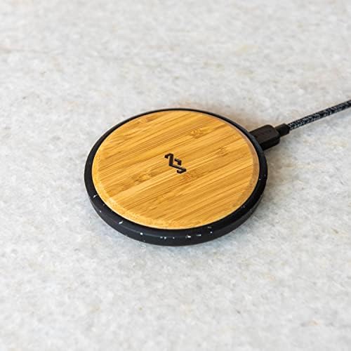 Eco-Friendly Qi Wireless Charging Pad by House of Marley: Fast, Sustainable Power for Your Devices with Enhanced Compatibility and Sleek Design