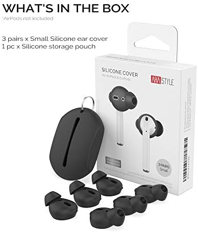 Upgrade Your Listening Game with Aha Style Silicone Ear Tips for Apple Air Pods – 4 Pairs (2 Large & 2 Small) – Exceptional Comfort, Noise Isolation & Customizable Fit for Enhanced Audio Experience