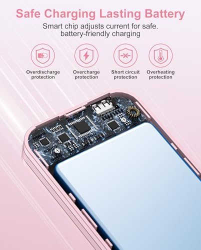 Ultra-Fast Portable Phone Charger with 12000 m Ah Capacity – All-in-One Power Bank with Integrated Cables, Wall Plug, and LED Display for i Phone, i Pad, Samsung – Essential Travel Companion for Uninterrupted Connectivity