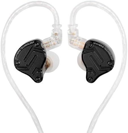 KZ ZS10 Pro X Audiophile In-Ear Monitor Headphones – Premium 4 Balanced Armature + 1 Dynamic Driver IEMs with Durable Detachable Silver-Plated Cable for Exceptional Sound Precision – Ideal for Studio Professionals and Mobile Music Lovers – Universal Compatibility with All Audio Devices for Ultimate Flexibility