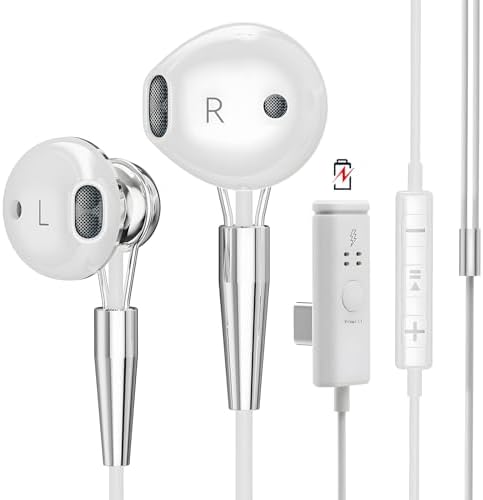 Elevate Your Gaming with Premium Wired Earbuds Featuring Advanced 7.1 Surround Sound, Active Noise Cancellation, and High-Quality ENC Microphone for Flawless Communication – Rapid USB-C Charging Compatibility for PS4/PS5, Laptops, and Mobile Devices – Immerse Yourself in Crystal-Clear Audio Precision and Unmatched Clarity