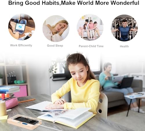 Portable Smart Auto Phone Timer Lock Box for iPhone and Android Phones, Self-Control Timer Locker to Help Kids,Students, Adults Focus Back,Prevent Excessive Games, Mobile Phone Addiction(White) – Enhanced Compatibility and Speed