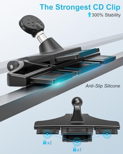 Transform Your In-Car Experience with the Woleyi 360° Rotatable CD Slot Tablet and Phone Holder – Universal Fit for i Pad Pro, Samsung Galaxy Tabs, and More – Effortless Installation for a Safer, Hands-Free Drive. Enjoy Optimal Viewing with 360° Rotation and Secure Grip for All Devices (4-13 inches) – Elevate Navigation and Entertainment in Your Vehicle with This Durable, Lightweight Mount Designed for Easy Access and Enhanced Safety on the Road.