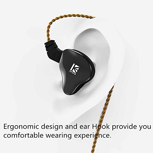 Experience Unmatched Audio Clarity with KBEAR KS2 Hybrid In-Ear Monitor Headphones – 1 BA & 1 DD Drivers for Superior Sound Quality, Noise-Cancelling Technology, and Detachable Cable Design – Perfect for Gaming, Running, and Audiophile Listening in Sleek Black Finish