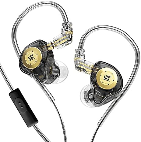KZ EDX PRO IEM Earphones – Premium 10 mm Dual Magnetic Dynamic Driver Wired Earbuds with Removable C Pin Cable and Built-in Mic in Stylish Cyan – Immerse Yourself in High-Fidelity Sound Quality and Ergonomic Comfort for Every Listening Occasion