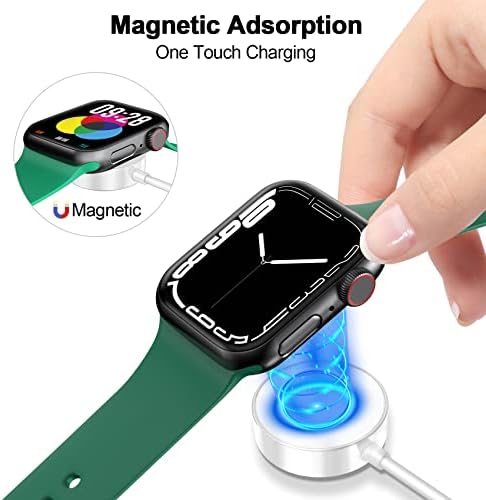 Magnetic Fast Charging Cable for Apple Watch – Portable 1.6 FT Wireless Charger Compatible with All i Watch Series Ultra/10/9/8/7/6/SE/SE2/5/4/3 – Quick Connection & Enhanced Durability for Effortless Charging