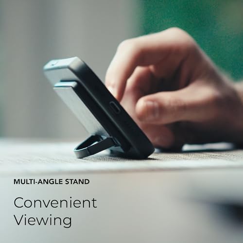 Mag Sleek Grip-X Magnetic Wallet with Advanced Anti-RFID Security | Ultra-Slim Card Holder & Versatile Phone Grip Stand for Mag Safe-Compatible i Phone 16 Pro Max, 15, 14, 13 | Stylish and Functional Mobile Accessory for Effortless On-the-Go Organization