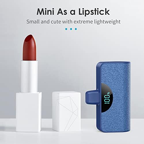 Ultra-Compact 5200 m Ah Power Bank for i Phone – 20 W PD Fast Charging Mini Portable Charger for i Phone 14 Pro Max/14/13/12/11/XR/X/8/7/6/SE – Lightweight Battery Pack with Intelligent Charging Technology for On-the-Go Power