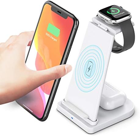 Ultimate 3-in-1 Portable Wireless Charging Station for Apple Devices – Fast Charging Hub for i Phone 15/14/13/12, Apple Watch Series 1-9/Ultra, Air Pods Pro – Sleek, Compact Design for Travel Convenience and Enhanced Compatibility