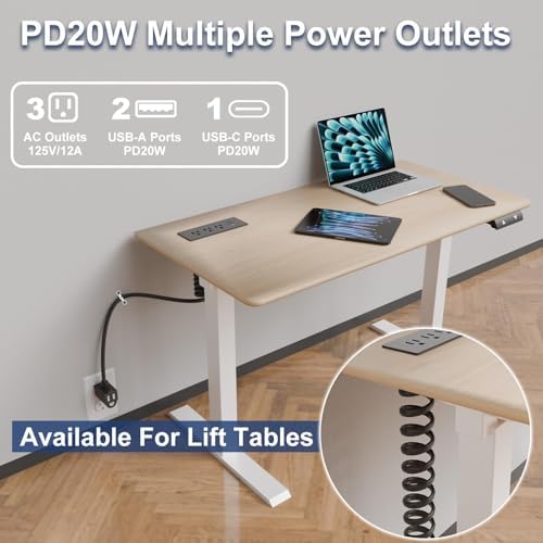 Revolutionize Your Charging Experience with the Docking Drawer Charging Station – Sleek Mounted Outlet Kit for Tidy Installation, 5 FT UL Listed Power Cord, Innovative Spring Cable for Device Compatibility and Safety, Perfect for Home Offices and Modern Workspaces