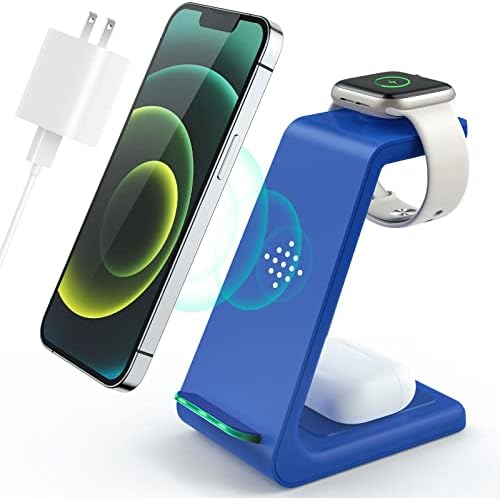Upgrade Your Charging Experience with the 3-in-1 Wireless Fast Charging Station for i Phone 16, 15, 14, 13, 12 Pro Max Plus, Apple Watch Series 10-3, and Air Pods Pro/3/2 – Sleek Black Design for Ultimate Convenience and Efficiency