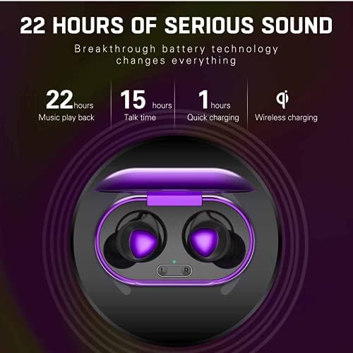 Urbanx Street Buds Plus True Wireless Earbud Headphones for Motorola RAZR HD XT925 – Premium Noise Isolation and Fast Bluetooth Connectivity – Stylish Purple Design with Warranty for Ultimate Audio Enjoyment