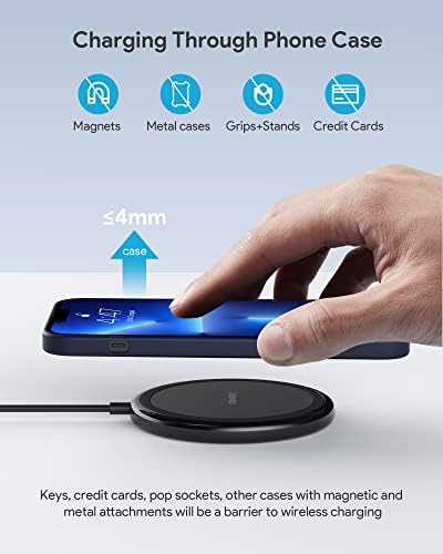 Dual Pack 15 W Fast Wireless Charger – Maximize Charging Efficiency for i Phone 16/15/14 & Samsung Galaxy S24/S23/S22 – Sleek Design, Enhanced Compatibility, Safe Charging for Air Pods Pro 2