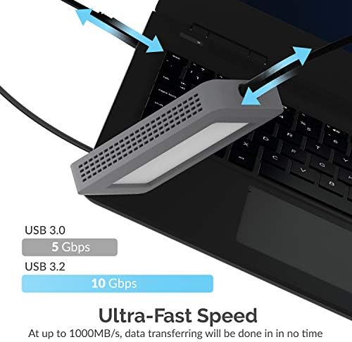 SABRENT Rocket RGB USB-C 20 Gbps M.2 SATA/NVMe SSD Enclosure – Special Edition for Maximum Speed and Versatile Compatibility – Elevate Your Data Transfer Experience with Stunning RGB Design and Durable Aluminum Build