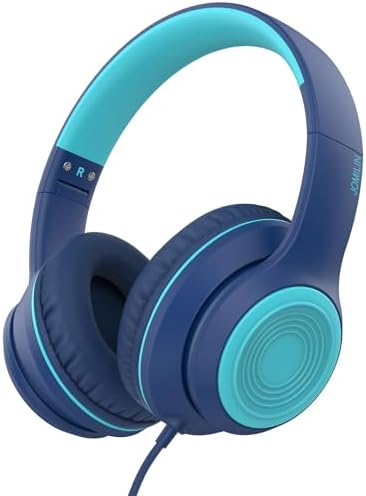 Vibrant Purple A8 Over-Ear Headphones – Lightweight, Portable Design with High-Definition Mic for Seamless Hands-Free Calls – Immerse Yourself in Hi-Fi Stereo Sound with Tangle-Free 1.5 m Cable, Perfect for Travel and Daily Use on Smartphones, Tablets, and Laptops – Unmatched Comfort for All-Day Listening