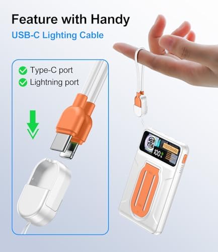 Revolutionary Magnetic Power Bank 10000 m Ah with Active Cooling Fan – Foldable Wireless Charger for i Phone 16/15/14/13/12 Pro/Pro Max/Plus/Mini – High-Speed Charging Solution for Ultimate Portability and Performance