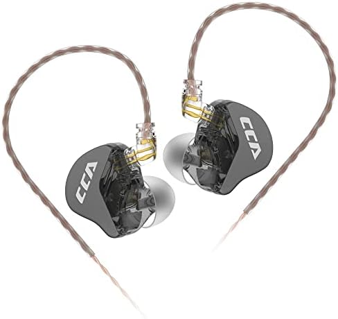 Premium CCA CRA In-Ear Monitor Earphones – Ultra-Thin Dynamic Driver for Superior Clarity & Deep Bass, Tangle-Free Removable Cord with Mic for Seamless Calls, Ergonomic Design for Extended Comfort & Compatibility Across Devices