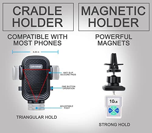 Dual Device Car Cup Holder Mount – Flexible Neck & 360° Rotatable Cradle for Enhanced Navigation – Universal Fit for i Phone, Samsung & GPS – Perfect for Hands-Free Convenience on the Road