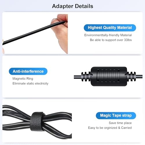 IEFUU 65 W USB-C Fast Charging Adapter for Dell Laptops | Universal Compatibility for XPS, Chromebook, Latitude Series | High-Speed Power Delivery with Multiple Output Options | Durable Replacement Charger with 12-Month Warranty and 24/7 Support | Ideal for Professionals and Students Seeking Reliable Power Solutions