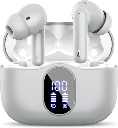Advanced Bluetooth 5.4 Wireless Earbuds with IP7 Waterproofing and Noise-Canceling Microphone – 36 Hours Playtime for Immersive Stereo Sound During Sports, Travel, and Daily Commutes – Ultimate Comfort and Durability for Active Lifestyles and Music Enthusiasts
