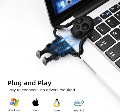 Skull Shaped 64 GB USB Flash Drive – Unique Personality Memory Stick for Stylish Data Storage | Borlter Clamp Cool USB 2.0 Thumb Drive Perfect for Gifts & Everyday Use | Durable, Portable & Compatible with All Devices