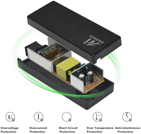 Aikenuo 90 W AC Power Adapter for 6-Port USB Car Charger – Enhanced Smart Charge Technology with Multi-Safety Protection for Home and Travel Use – Compatible with Aikenuo 6-Port Car Charger (ASIN: B0779 D7 DFG) – Ultimate Power Solution with Global Warranty and Reliable Performance