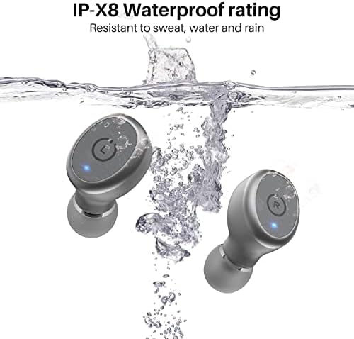 TOZO T10 True Wireless Bluetooth 5.3 Earbuds – 45 Hours of Playtime, IPX8 Waterproof Stereo Headphones with Built-in Mic – Customizable Sound with 32 EQ Settings via App for Enhanced Audio Experience and Seamless Connectivity