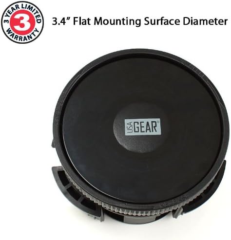 Transform Your Driving Experience with the USA GEAR Adjustable Cup Holder Mounting Pad Adapter – Versatile Suction Pad for Securely Holding Phones, Qi Chargers, and More – Fits Cup Holders Up to 3.75 Inches – Ultimate Stability and Enhanced Compatibility for Dash Mount Holders and Essential Devices