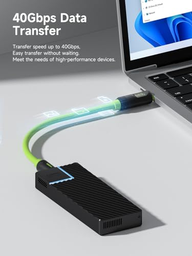 Hagibis USB 4 Cable with LED Display – 240 W Fast Charging & 8 K@60 Hz Video Output for i Phone 16/15 Pro Max, i Pad, Mac Book Pro/Air – Ultimate Thunderbolt 4/3 Data Transfer Solution for Efficient Connectivity and Enhanced Performance