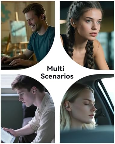 Ultimate Comfort Open Ear Bluetooth 5.4 Earbuds with IPX7 Waterproof Rating – 60 Hours of Playback with LED Power Display – Clip-On Wireless Headphones for Active Lifestyles, Ideal for Commuting and Outdoor Adventures, Enhanced Sound Quality and Durability