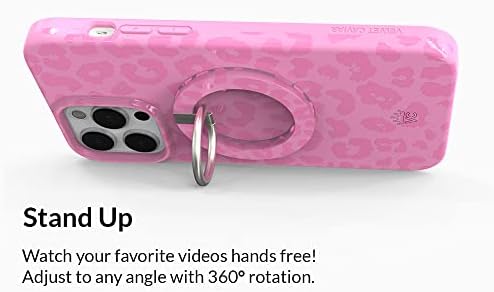 Transform Your i Phone 16, 15, 14, 13, 12 with VELVET CAVIAR’s Amethyst Purple Leopard Mag Safe-Compatible Grip – Stylish Magnetic Ring Holder & Adjustable Stand for Effortless Hands-Free Viewing, Secure Texting, and Enhanced Usability – Elevate Your Mobile Experience with Durable, Lightweight, and Customizable Accessory