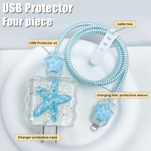 Bling Pink Butterfly Wave Cable Protector for i Phone Charger – Stylish USB Cover and Cord Saver for Lightning Cables, Durable Protection Against Damage, Lightweight and Easy to Clean Charging Accessory