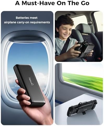 NEWQ 20000 m Ah Portable Power Bank – 65 W PD 3.0 Fast Charger with Dual USB Ports for Seamless Device Compatibility – Ideal for Gaming Consoles like Steam Deck & Switch, Laptops including Mac Book, Dell, Lenovo, & Asus – Compact, Lightweight Design for On-the-Go Charging