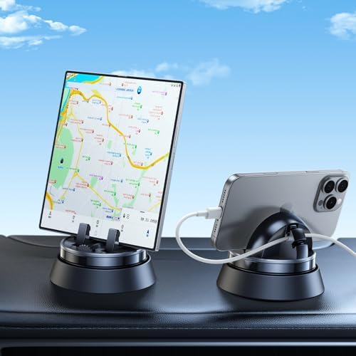 Transform Your Commute with the Premium 360-Degree Rotating Car Phone Holder – Perfectly Compatible with Samsung Galaxy Z Fold Series, i Phone 17/16/15 Pro Max, Plus, Mini, and Google Pixel 9 Pro Fold – Exceptional Stability, Effortless Installation for Hands-Free Navigation and Safety on the Road